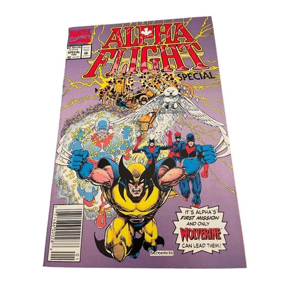 Marvel Alpha Flight Special #1 Marvel Comics 1992 Wolverine 1st Mission - Picture 8 of 8